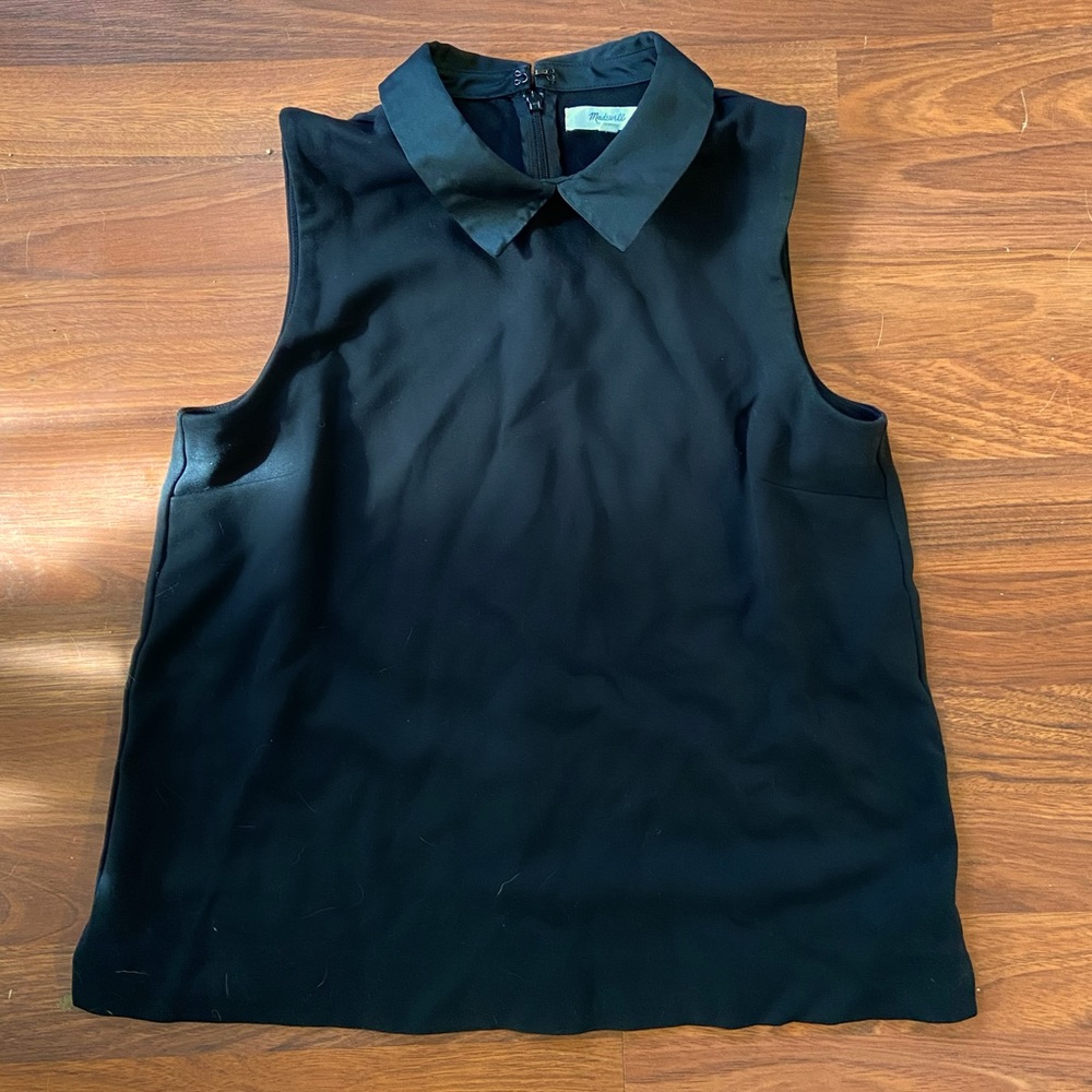 Medium Madewell top with Peter Pan collar